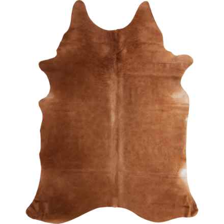 BS Trading Cowhide Area Rug - 5’6”x7’6” in Brown