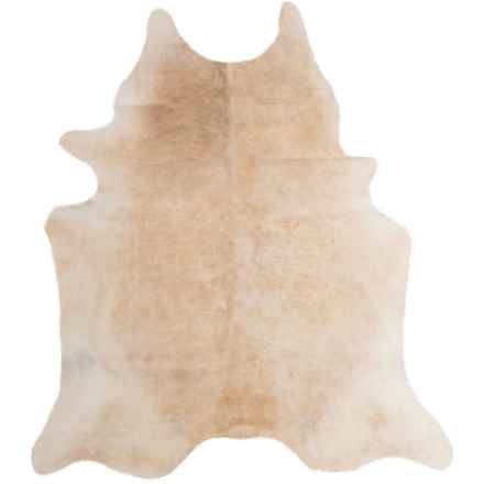 BS Trading Cowhide Area Rug - 5’6”x7’6” in Fawn