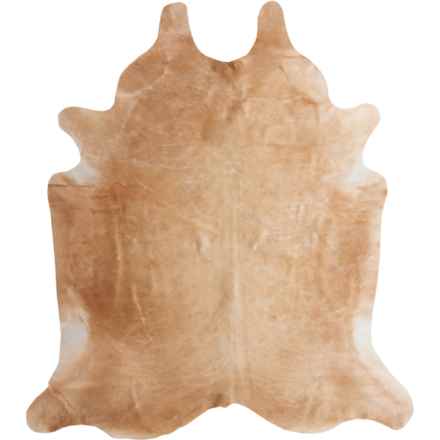 BS Trading Cowhide Area Rug - 5’6”x7’6” in Tan Brindle