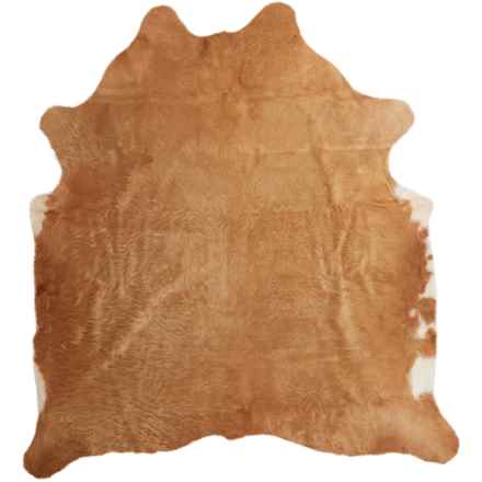 BS Trading Cowhide Area Rug - 5’6”x7’6” in Tan