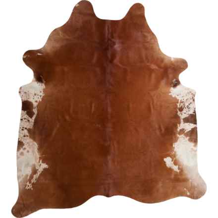 BS Trading Cowhide Area Rug - 6x8’ in Brown