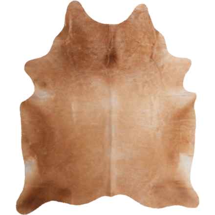 BS Trading Cowhide Area Rug - 6x8’ in Golden Brindle