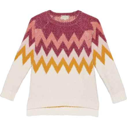 Btween Big Girls Chevron Sweater in Rose