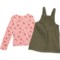 5FYJJ_2 Btween Little Girls Shirt and Jumper Set - Long Sleeve