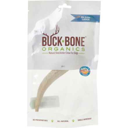 BUCK BONE Elk Antler Dog Chew Treat - Large in Elk