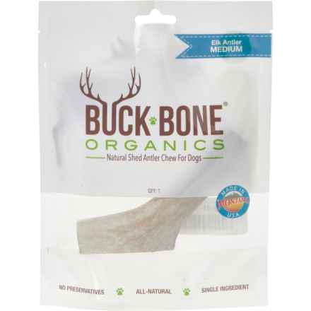 BUCK BONE Elk Antler Dog Chew Treat - Medium in Elk