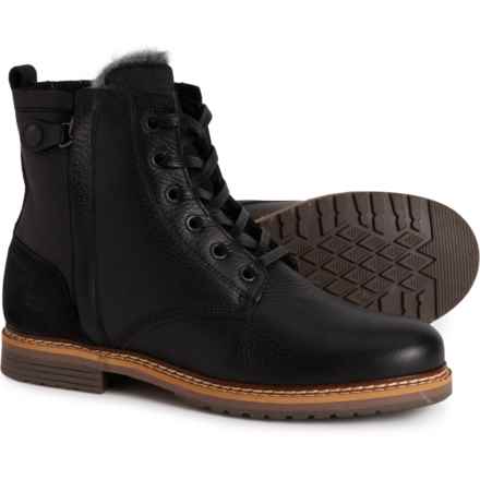 BULLBOXER Made in Portugal Warm-Lined Side-Zip Boots - Leather (For Women) in Black