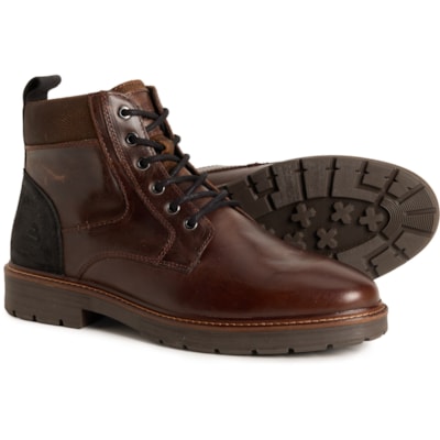 Bullboxer Rimos Boots Mens 10 Brown Leather Faux Fur Lined Lace Up Winter Casual Bullboxer Men main image 4