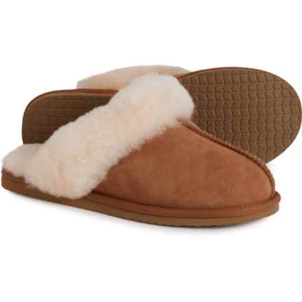 BULLBOXER Shearling Slippers - Slip-Ons (For Women) in Chesnut