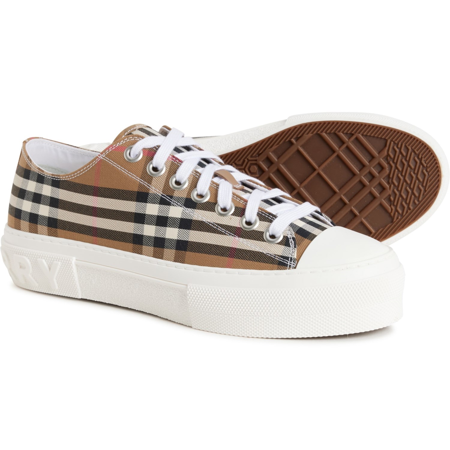 【BURBERRY】LOW TOP SNEAKERS Burberry Jack Check Low-Top Sneakers | Neiman Marcus