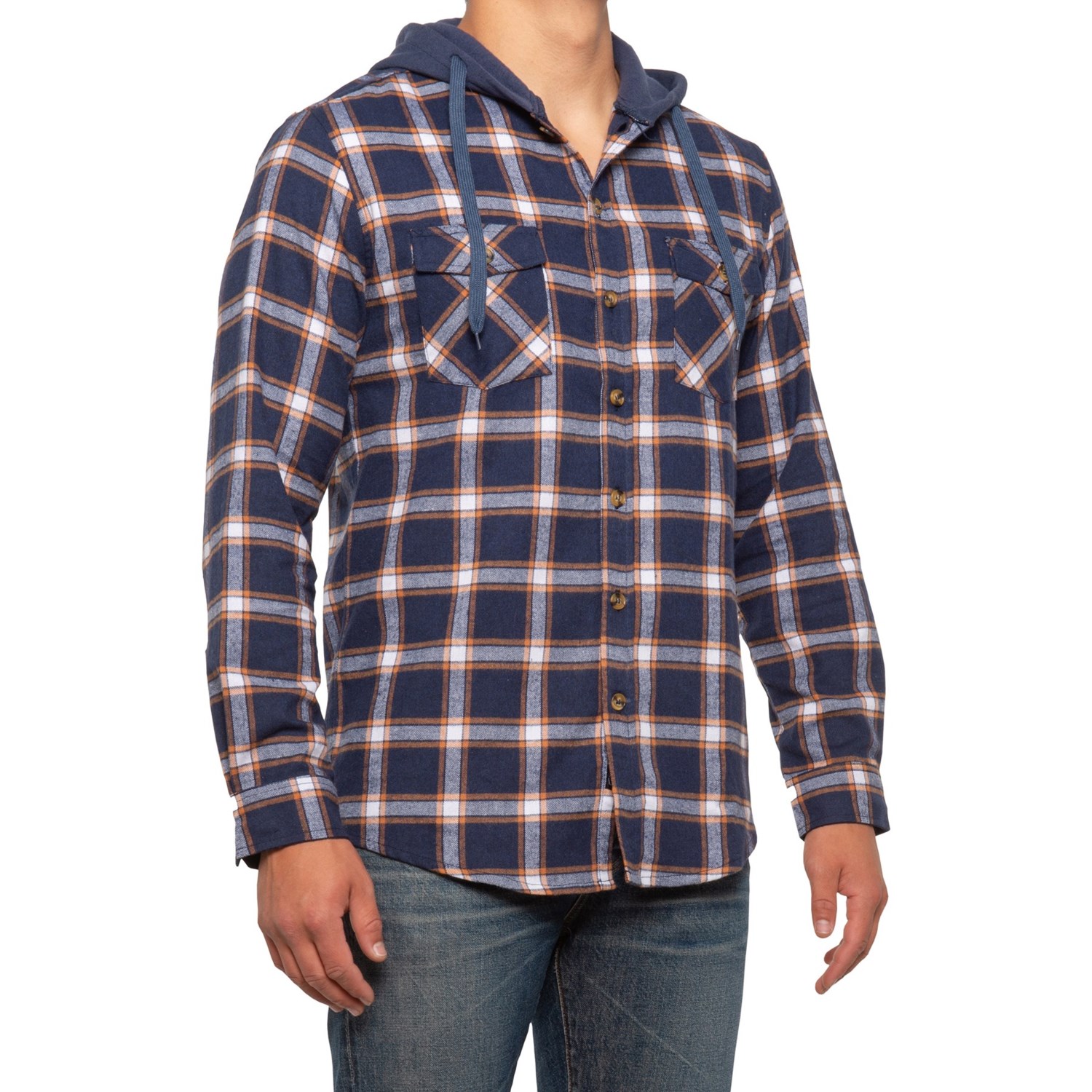mens casual hooded shirts