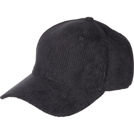BASEBALL CAP MODEL 650190 IN BLACK CORDUROY