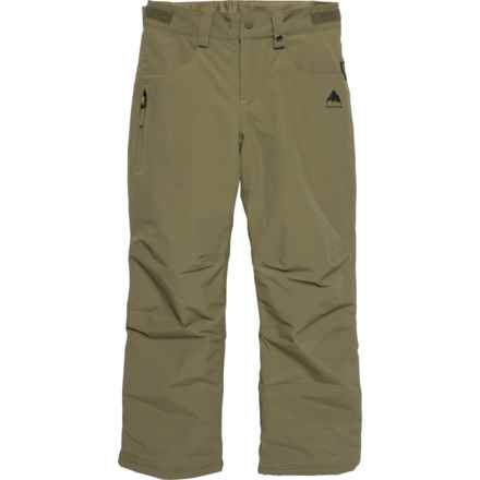 Burton Big Boys Barnstorm Ski Pants - Insulated in Martini Olive