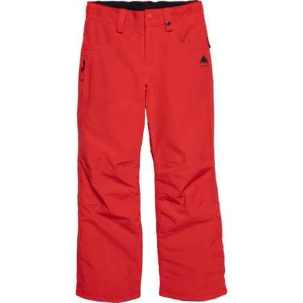 Burton Big Boys Barnstorm Ski Pants - Insulated in Tomato