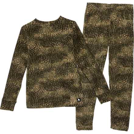 Burton Big Boys Heavyweight Fleece Base Layer Set - Long Sleeve in Cobra Camo