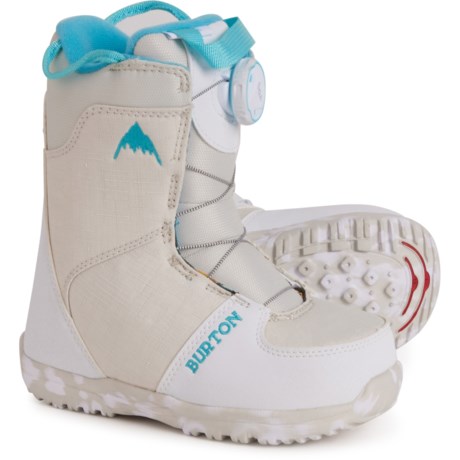 Burton Boys and Girls Grom BOA® Snowboard Boots in White