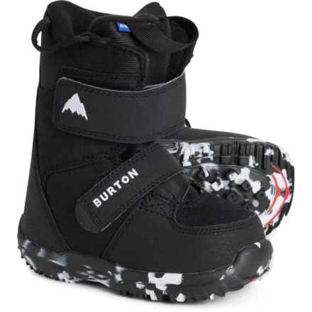 Burton Boys and Girls Mini Grom Snowboard Boots in Black