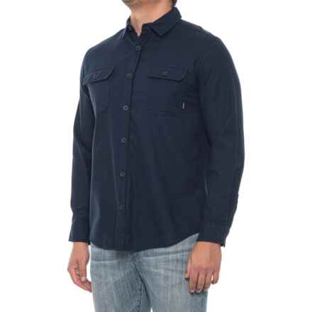 Burton Brighton Flannel Shirt - Long Sleeve in Dress Blue