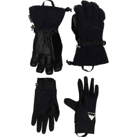 Burton Deluxe Gore-Tex® Ski Gloves - Waterproof, Insulated, Removable Liner in True Black