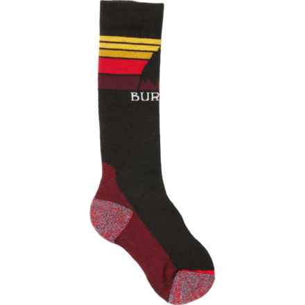 Burton Emblem Midweight Ski Socks - Over the Calf (For Boys and Girls) in True Black