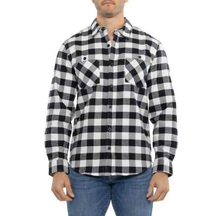 Burton Favorite Flannel Shirt - Long Sleeve in White/Black