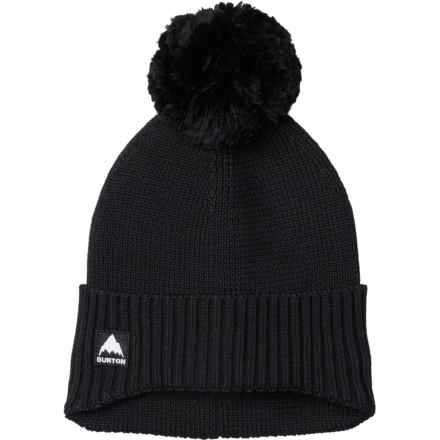 Burton Fleece-Lined Earflap Beanie in True Black