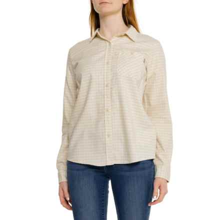 Burton Grace Flannel Shirt - Long Sleeve in Creme Brulee Foraker Plaid