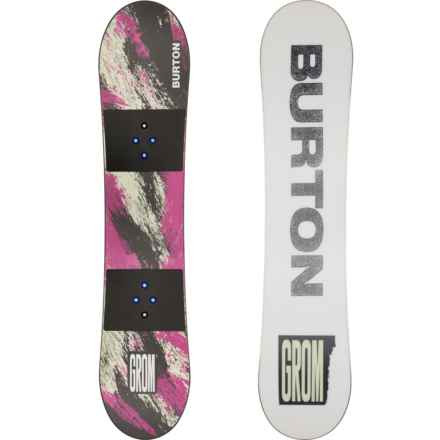 Burton Grom Snowboard (For Boys and Girls) in Purple/Teal