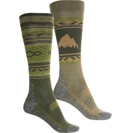 Burton High-Performance Lightweight Ski Socks - 2-Pack, Over the Calf (For Women) in Forest Night