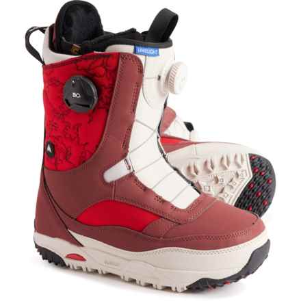 Burton Limelight BOA® Snowboard Boots - Insulated (For Women) in Red/Stout White