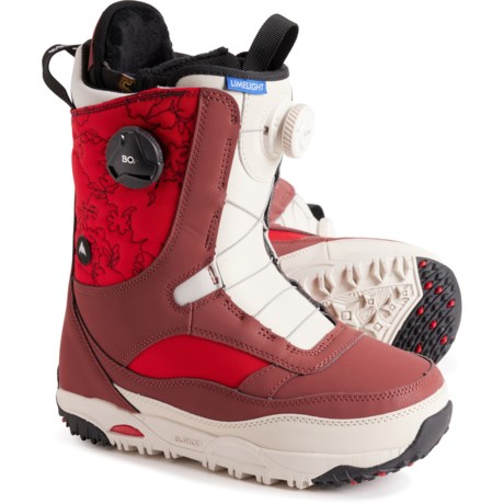 Burton Limelight BOA® Snowboard Boots - Insulated (For Women) in Red/Stout White