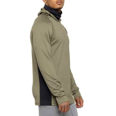 Burton Midweight X Long Neck Base Layer Hoodie in Forest Moss