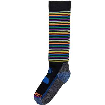 Burton Mini Stripe Sport-Performance Midweight Ski Socks - Over the Calf (For Boys and Girls) in Mini Stripe