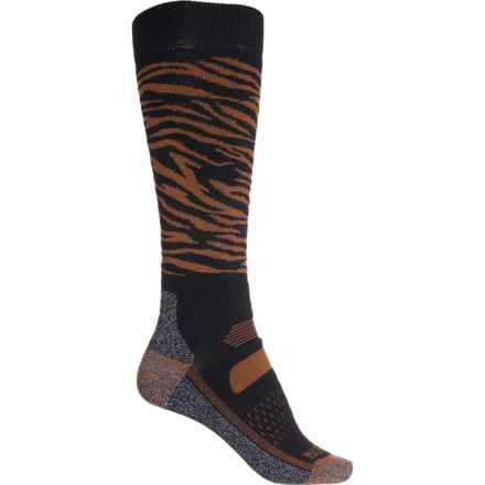 Burton Performance Midweight Ski Socks - Over the Calf (For Women) in Animal Mashup