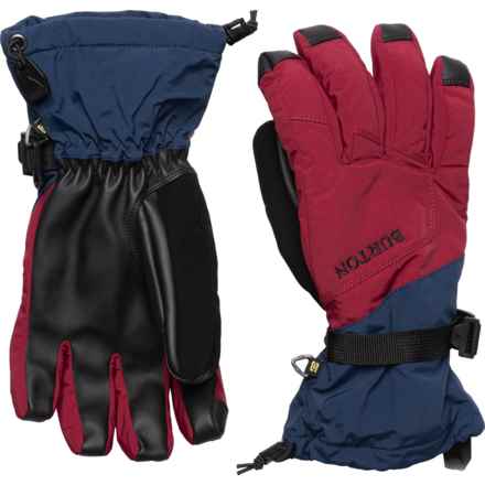 Burton Profile Gloves - Waterproof, Insulated (For Men) in Dress Blue/Mulled Berry