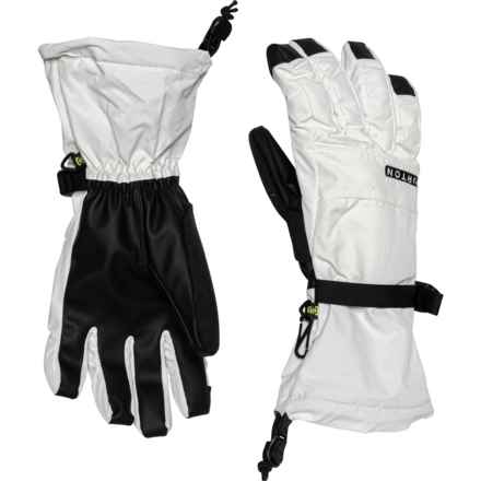 Burton Profile Ski Gloves - Waterproof, Insulated, Touchscreen Compatible (For Women) in Stout White