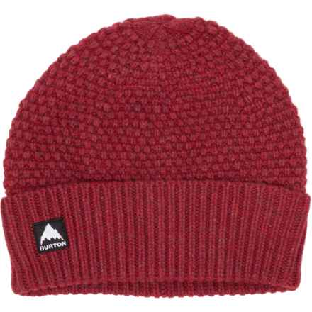 Burton Seed Stitch Beanie - Lambswool (For Women) in Sun Dried Tomato