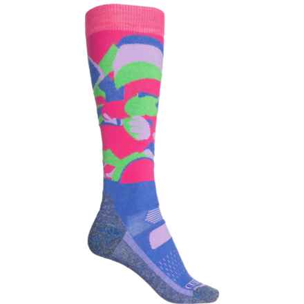 Burton Snow-Performance Midweight Ski Socks - Over the Calf (For Women) in Cosmoblock