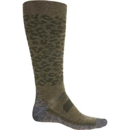 Burton Sport-Performance Midweight Ski Socks - Over the Calf (For Men) in Felidae