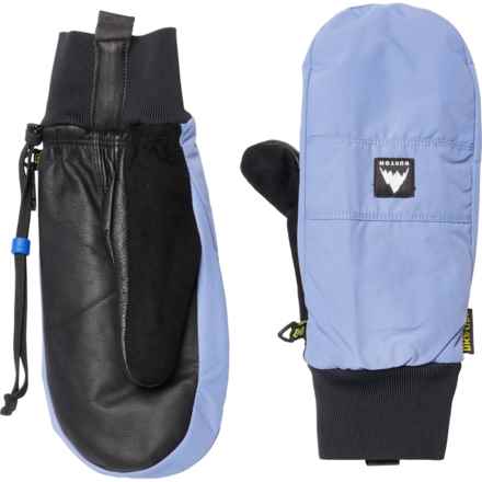 Burton Treeline Mittens - Waterproof, Insulated, Leather (For Men) in Slate Blue