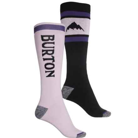 Burton Weekend Midweight Ski Socks - 2-Pack (For Women) in Elderberry