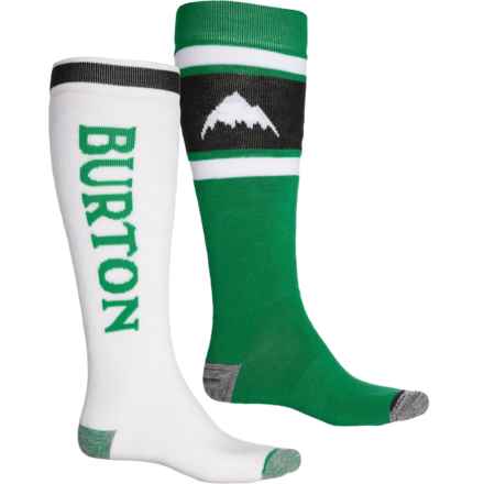 Burton Weekend Midweight Ski Socks - 2-Pack, Over the Calf (For Men) in Clover Green