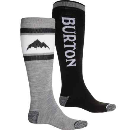 Burton Weekend Ski Socks - 2-Pack, Over the Calf (For Men) in True Black