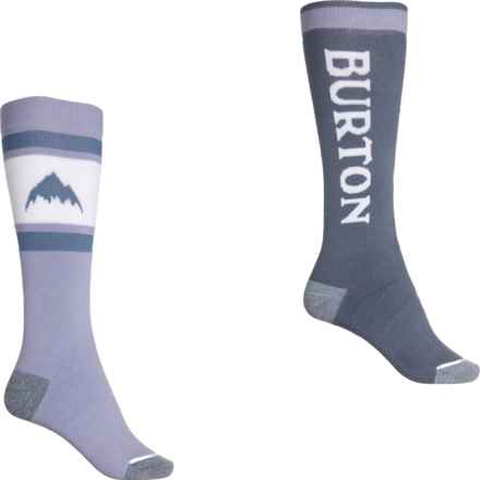 Burton Weekend Ski Socks - 2-Pack, Over the Calf (For Women) in Fox Glove/Folkstone