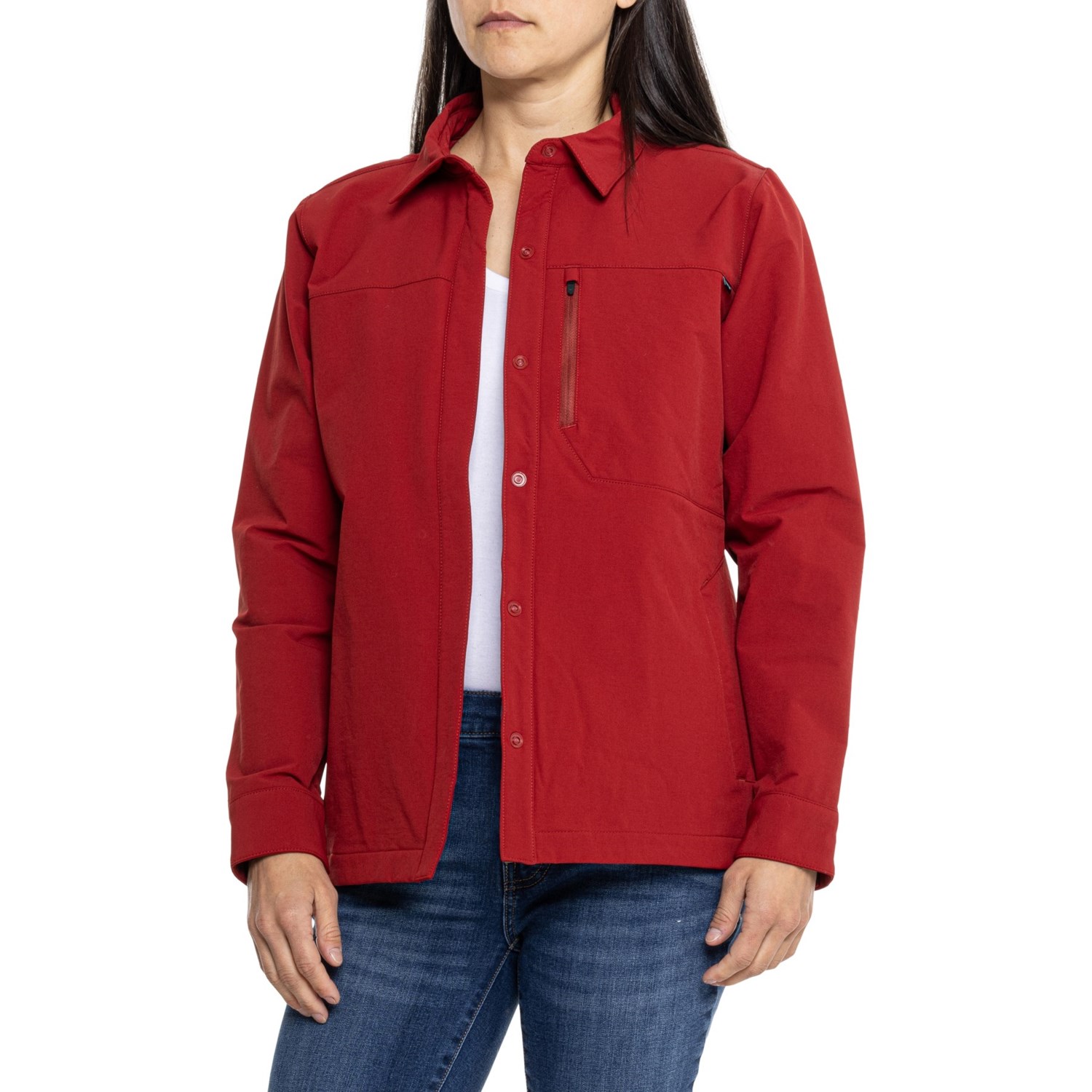 Burton Winter Shelter 3 in 1 Shirt Jacket for Women Sun Dried Tomato Size Xs Stretchy Fabric