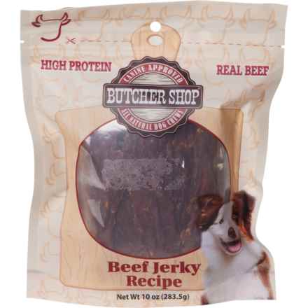 Butcher Shop Beef Jerky Strips Dog Treats - 10 oz. in Multi