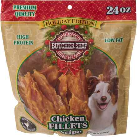 Butcher Shop Holiday Chicken Fillet Dog Treats - 24 oz. in Chicken
