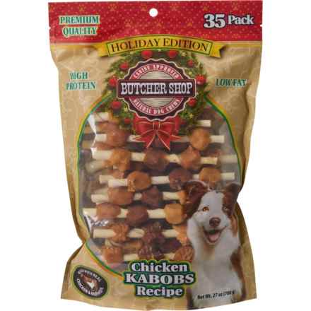 Butcher Shop Holiday Edition Chicken Kabobs Dog Treats - 35-Pack in Chicken