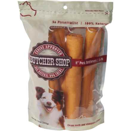 Butcher Shop Pork Retriever Dog Treats - 5-Pack, 12 oz. in Pork