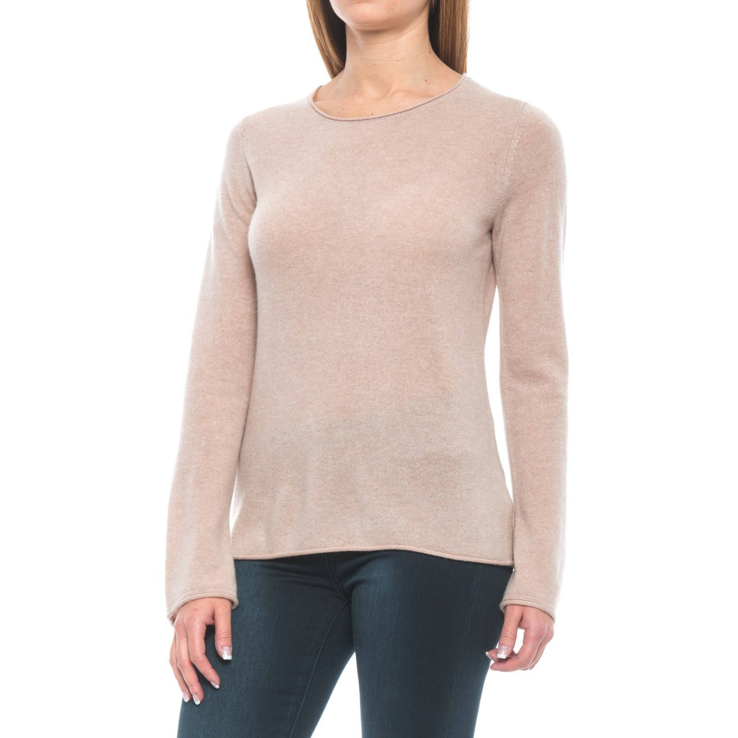 C & California C & C California Rolled-Edge Cashmere Sweater (For Women)